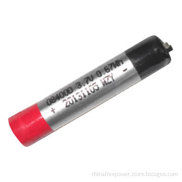 Cylindrical lithium polymer batteries, used for e-cigarette, small, high capacity